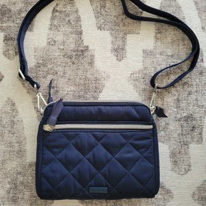 Vera Bradley RFID Crossbody Navy Performance Twill